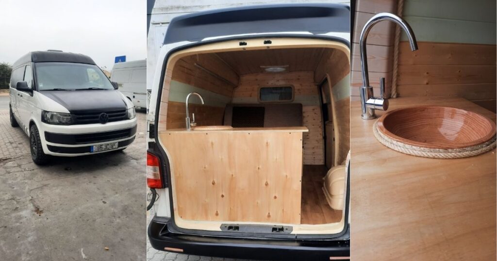 Transformação Campervan de VW Transporter T5