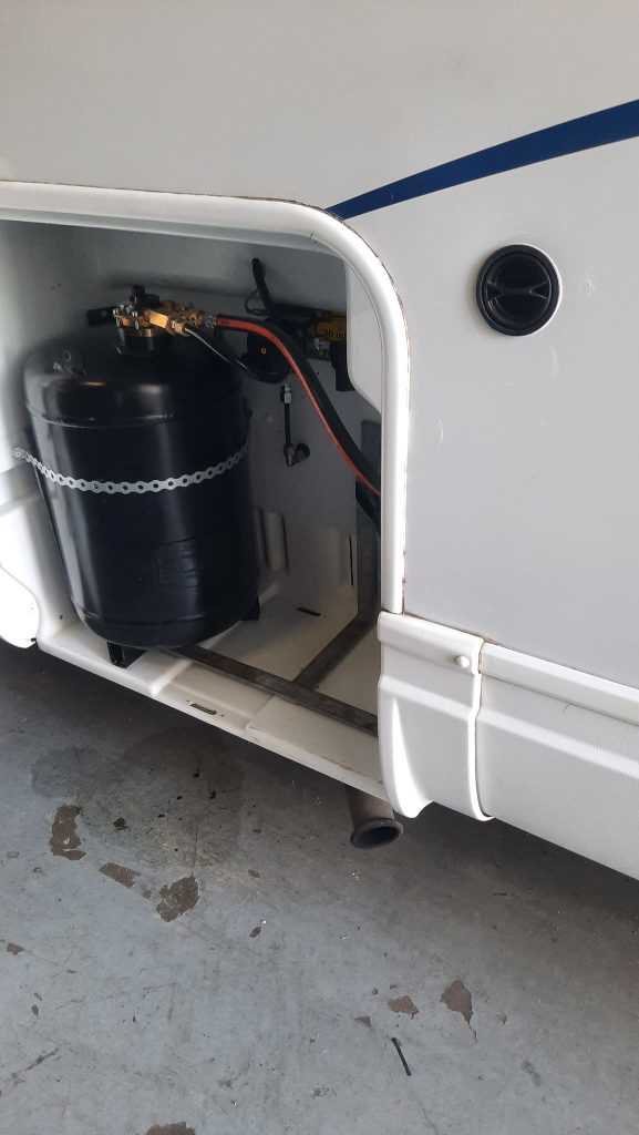 Instalação de garrafa gpl em autocaravana